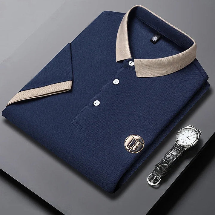 Angan - Elegante Polo Bicolore