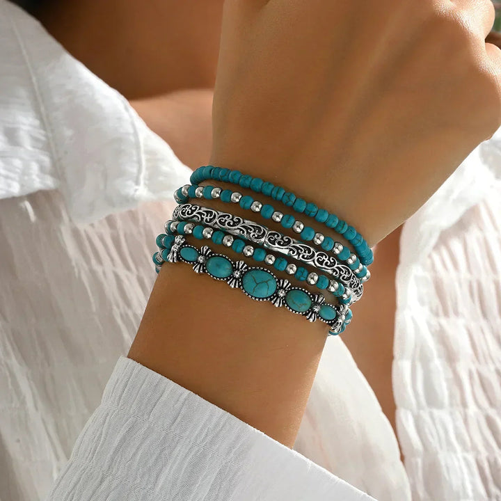 Nilay - Braccialetti Turchesi In Stile Boho