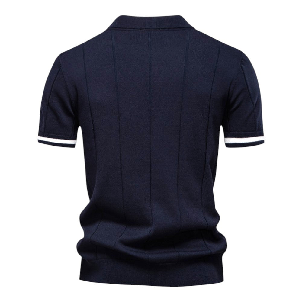 Johncena - Polo Casuale Sportiva Con Zip