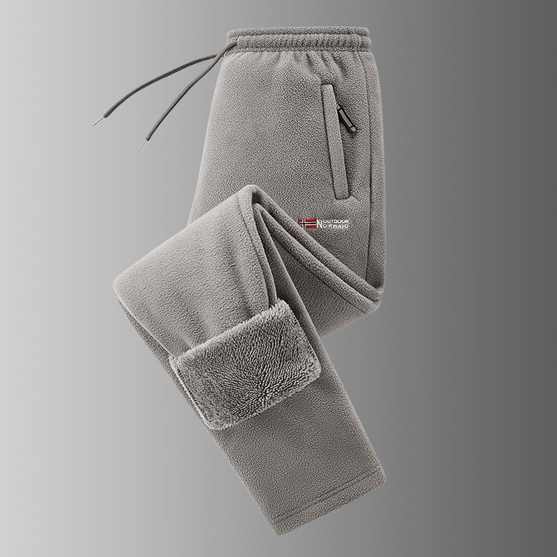 Ingolf - Pantaloni Foderati in Pile Con Coulisse E Tasche Con Cerniera