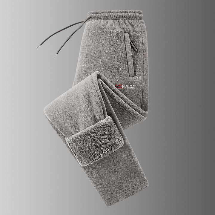 Ingolf - Pantaloni Foderati in Pile Con Coulisse E Tasche Con Cerniera