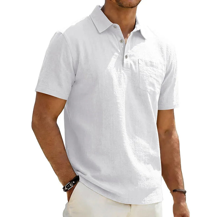 Josef - Polo in Lino a Maniche Corte