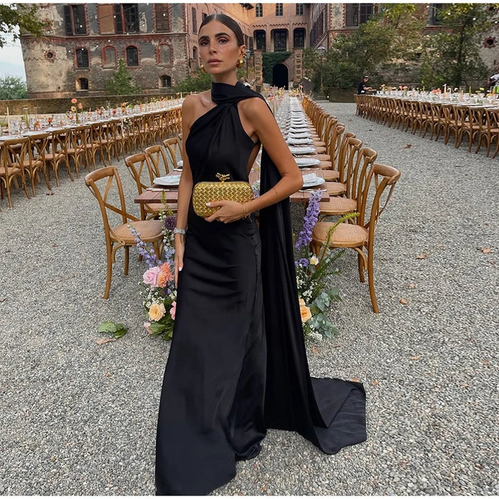 Lucila - Scollo All Americana Abito Lungo