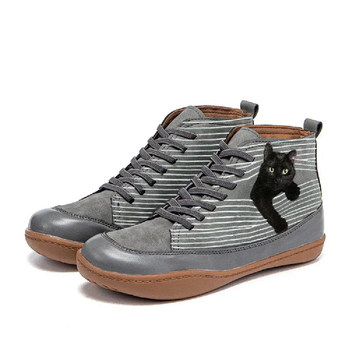 Zara - Stivale Elegante Con Disegno di Gatto