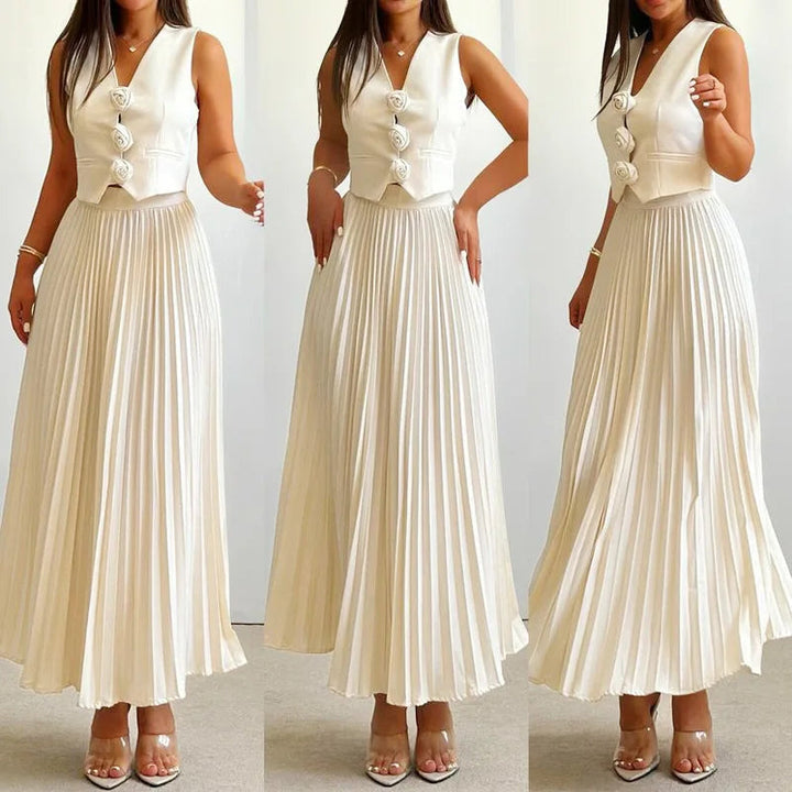Beyza - Elegante Completo A Due Pezzi Senza Maniche