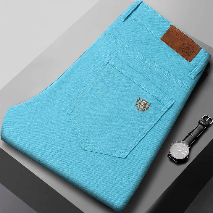 Chathura - Pantaloni in Denim Elasticizzato