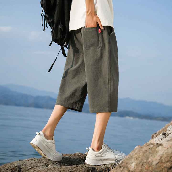 Nelson - Eleganti Pantaloncini in Cotone e Lino