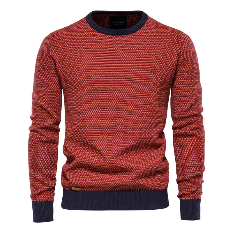 Bednorz - Maglione Con Motivo a Scacchi