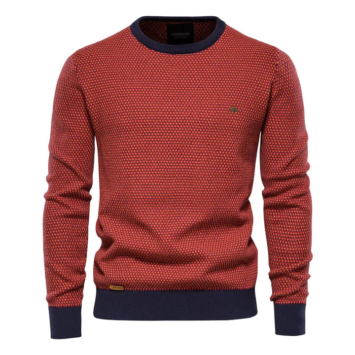 Bednorz - Maglione Con Motivo a Scacchi