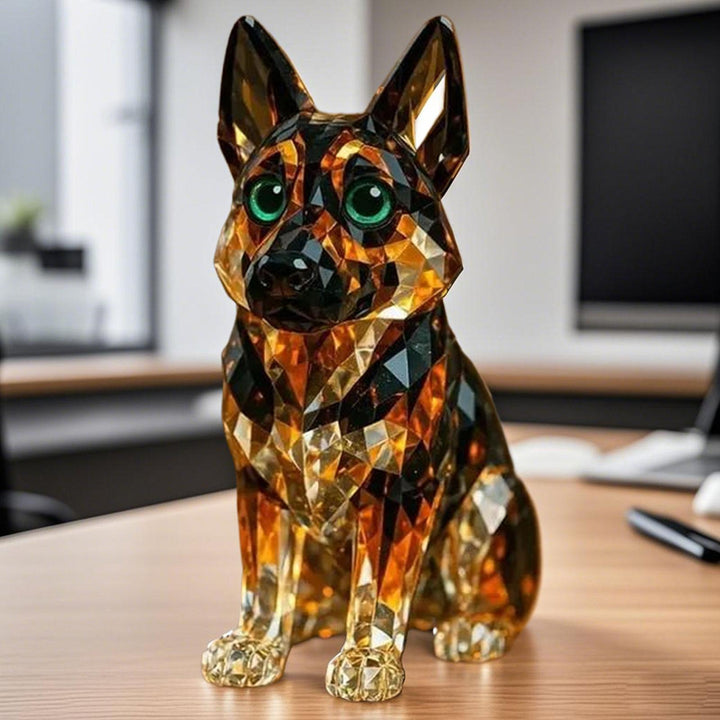 EternalPaws - Statuetta di Pastore Tedesco di Cristal