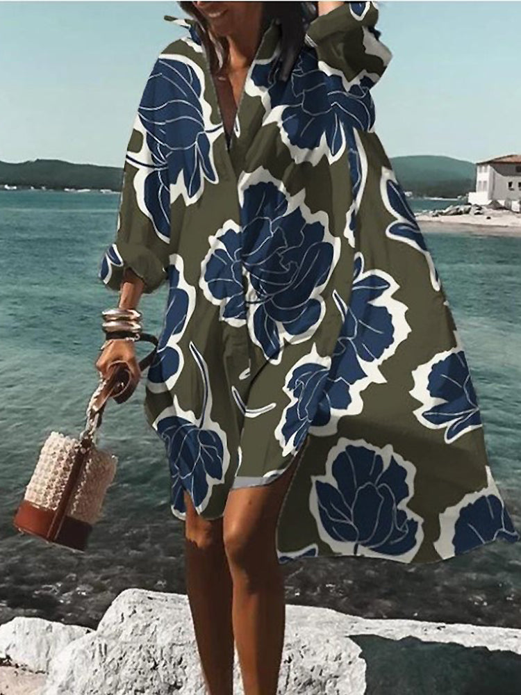 Calogera - Elegante Abito A Camicia Dal Taglio Ampio