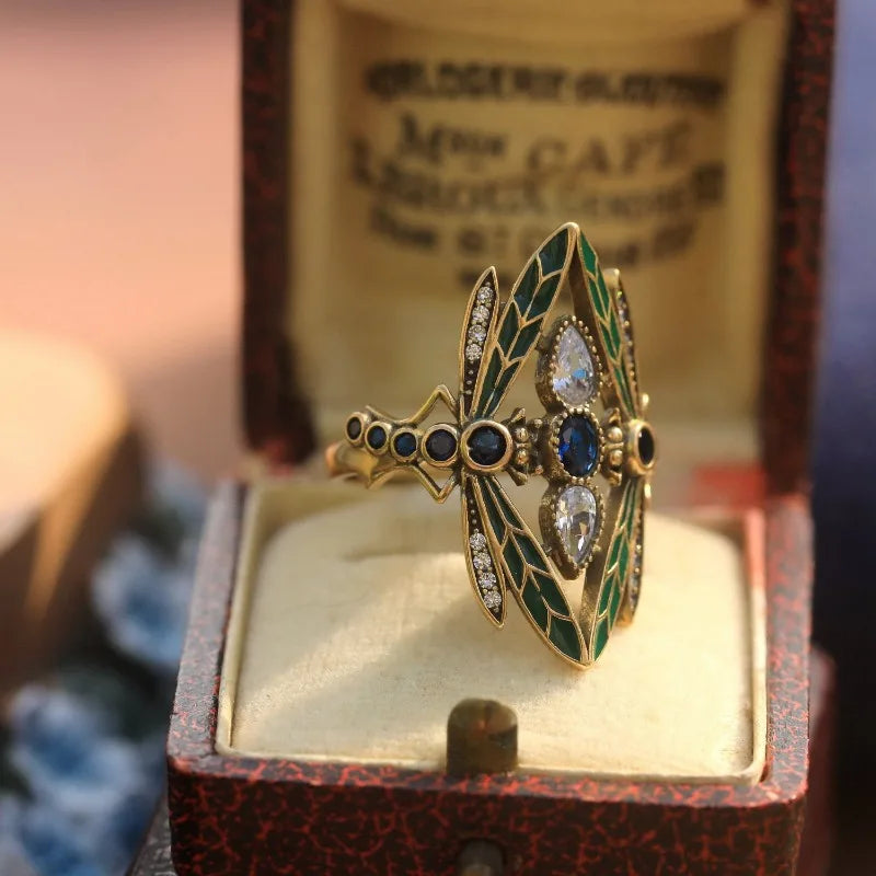 Marzella - Anello Libellula Eredità del Poeta