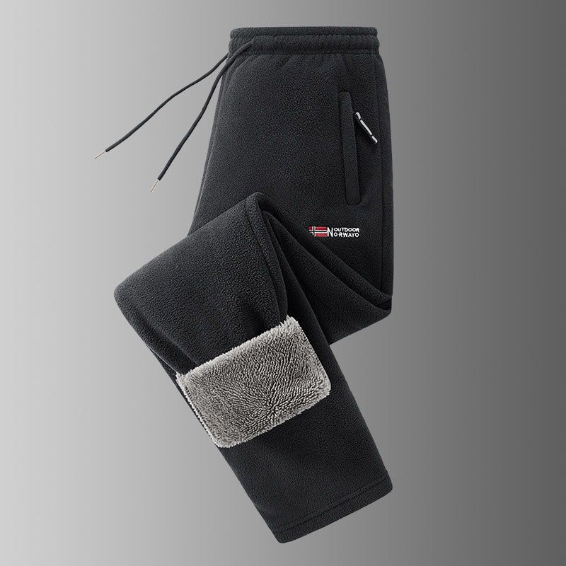Ingolf - Pantaloni Foderati in Pile Con Coulisse E Tasche Con Cerniera