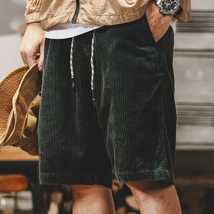 Anneliis - Pantaloncini In Velluto a Coste Con Elastico In Vita