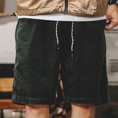 Anneliis - Pantaloncini In Velluto a Coste Con Elastico In Vita