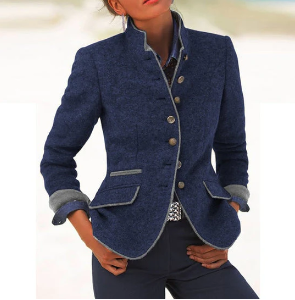 Nysha - Blazer Heritage Con Colletto Alla Coreana