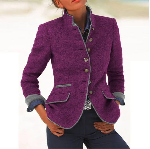 Nysha - Blazer Heritage Con Colletto Alla Coreana
