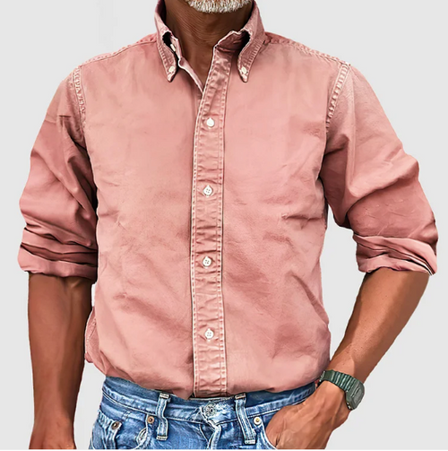 Ewan - Camicia Informale a Maniche Lunghe Con Bottoni