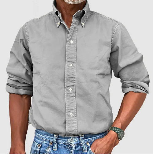 Ewan - Camicia Informale a Maniche Lunghe Con Bottoni