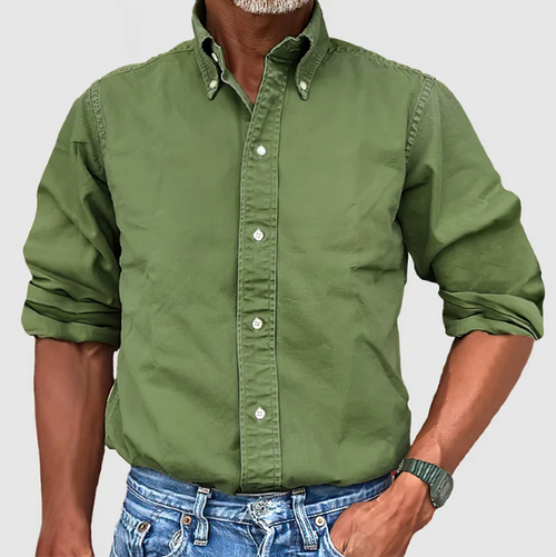 Ewan - Camicia Informale a Maniche Lunghe Con Bottoni