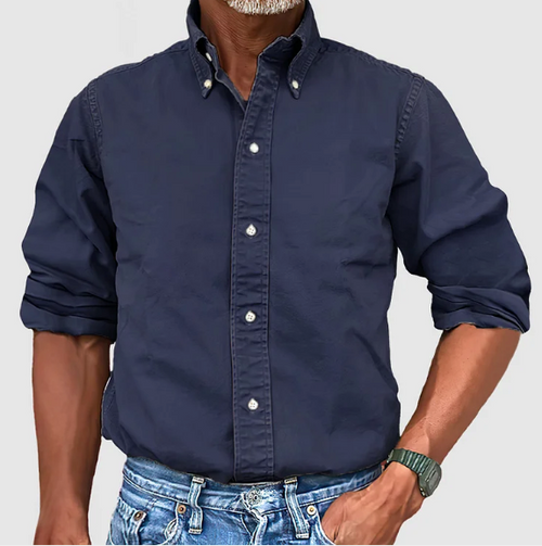 Ewan - Camicia Informale a Maniche Lunghe Con Bottoni