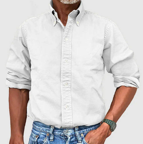 Ewan - Camicia Informale a Maniche Lunghe Con Bottoni