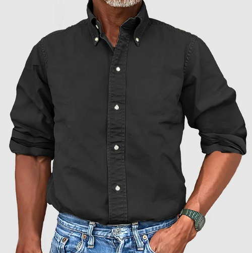 Ewan - Camicia Informale a Maniche Lunghe Con Bottoni