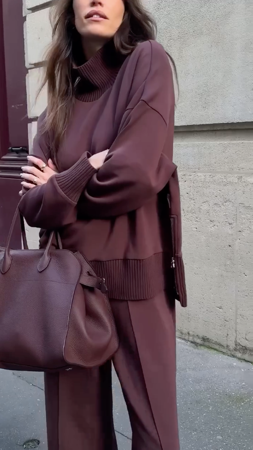 Lysann - Tuta due Pezzi in Maglia Calda