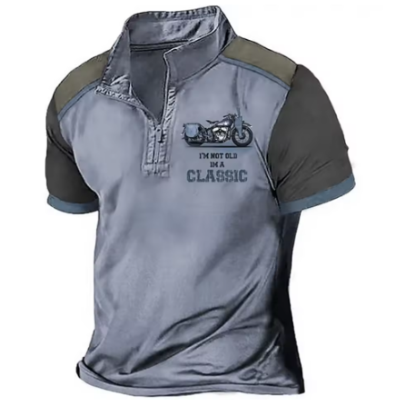 Scholte - Polo da moto classica con mezza zip