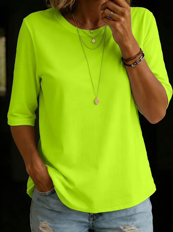 Uththara - Comoda Camicia a Maniche Corte