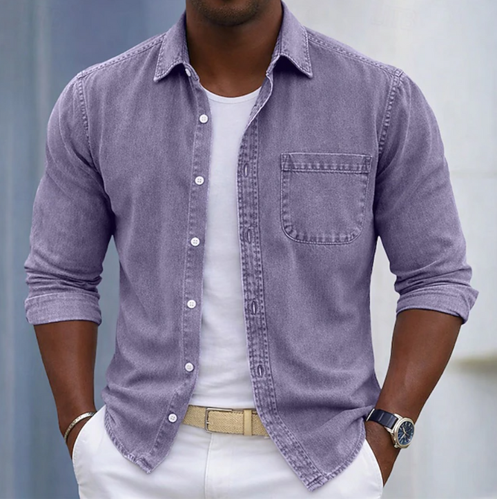 Kaick - Camicia a Maniche Lunghe Con Bottoni