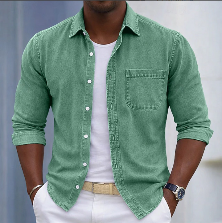 Kaick - Camicia a Maniche Lunghe Con Bottoni