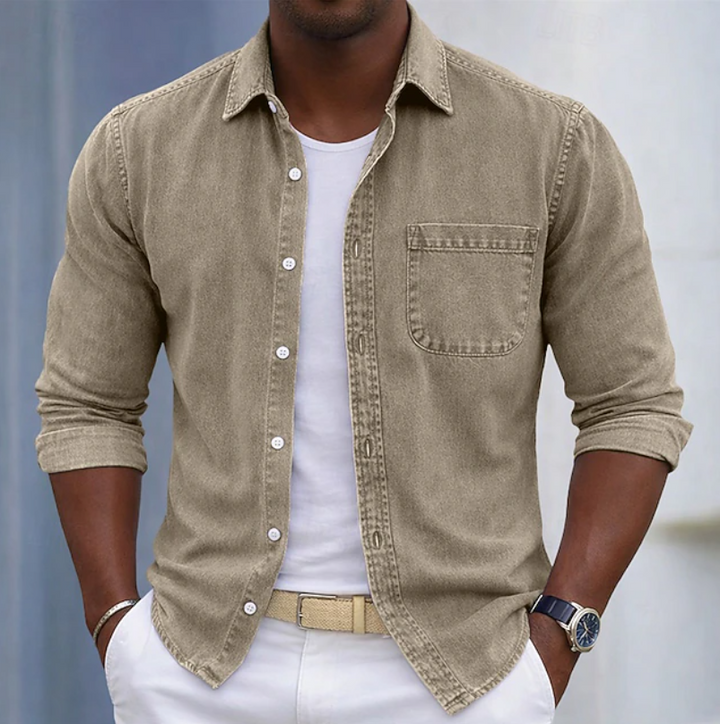 Kaick - Camicia a Maniche Lunghe Con Bottoni