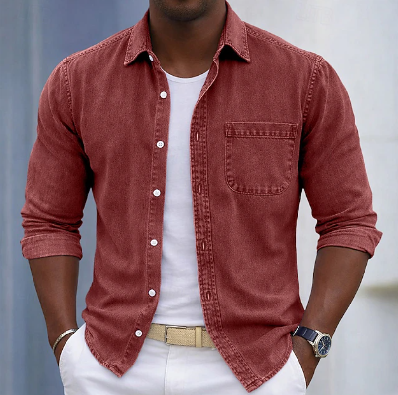 Kaick - Camicia a Maniche Lunghe Con Bottoni