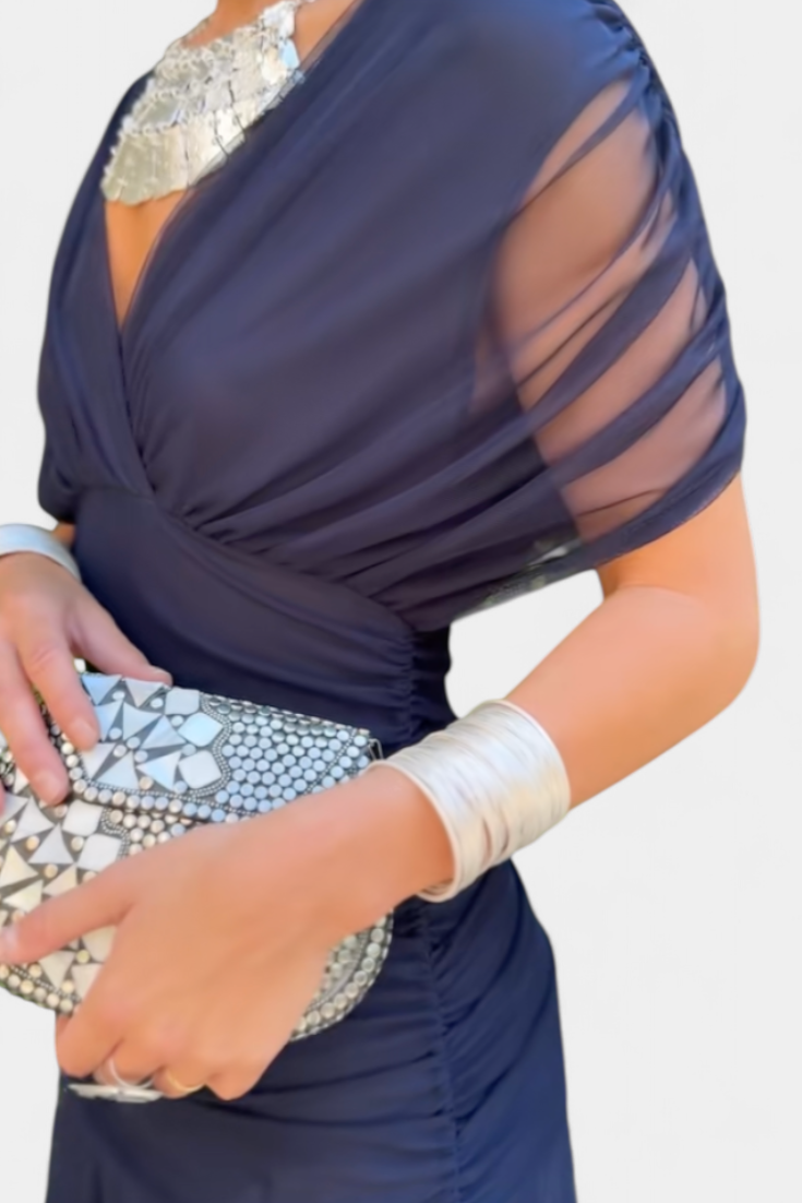 Rawan - Abito Lungo Con Spalle Scoperte In Chiffon