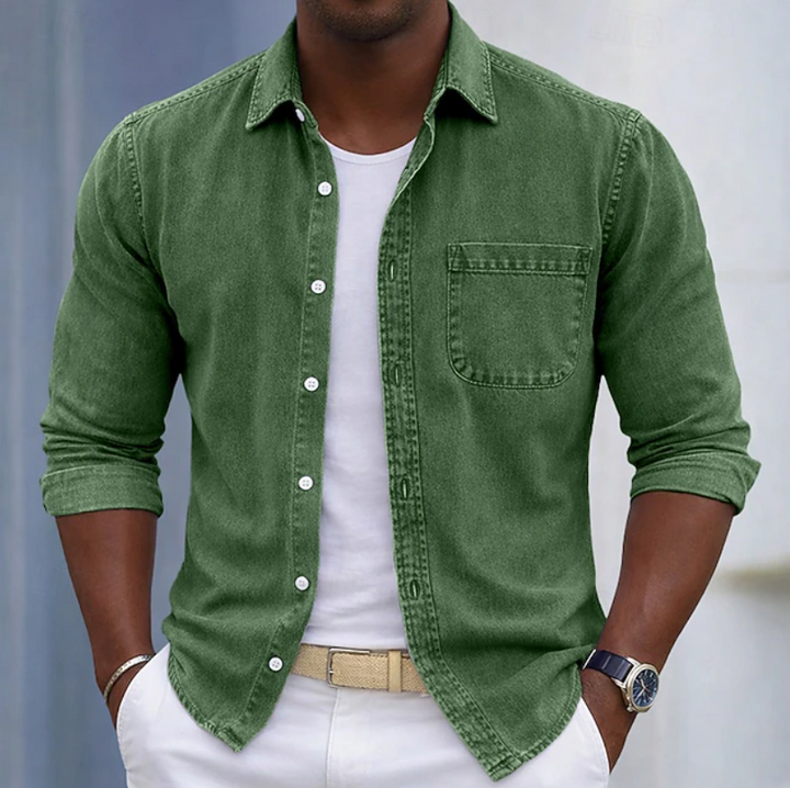 Kaick - Camicia a Maniche Lunghe Con Bottoni