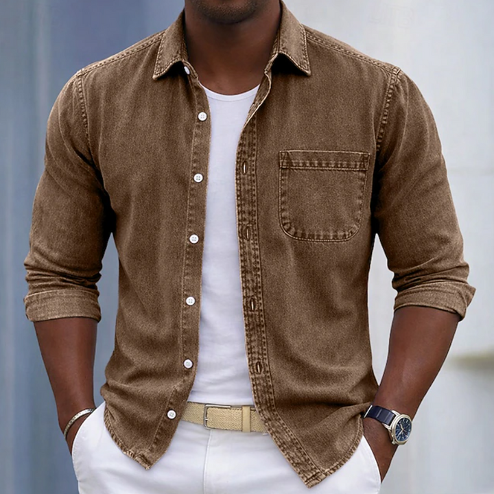 Kaick - Camicia a Maniche Lunghe Con Bottoni