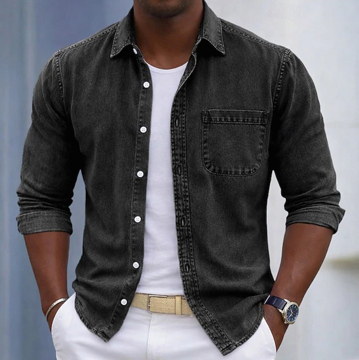 Kaick - Camicia a Maniche Lunghe Con Bottoni