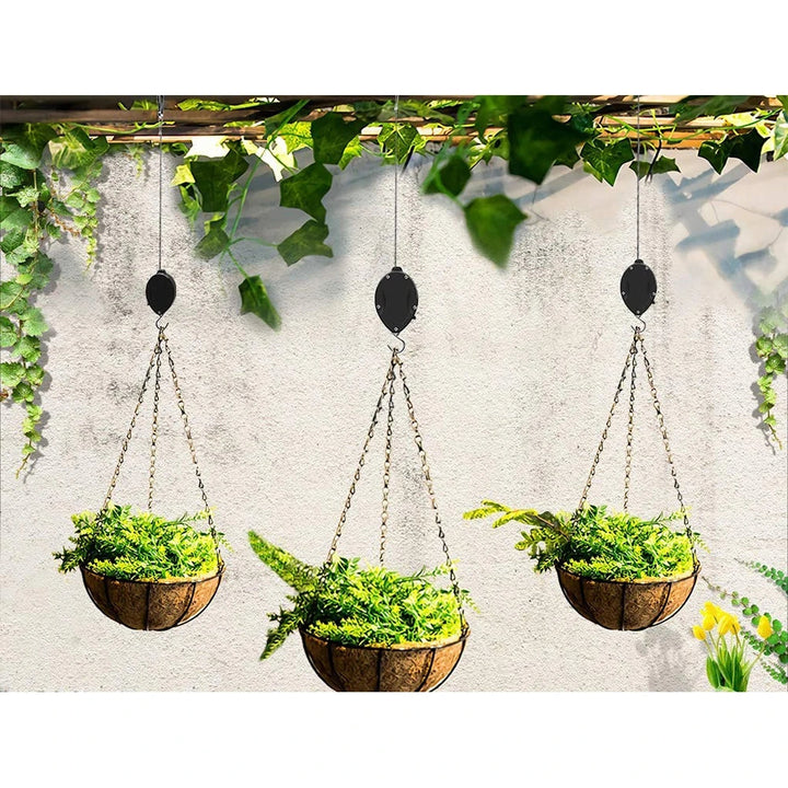 LiftBloom - Carrucola Regolabile Per Cesto Fiorito Sospeso
