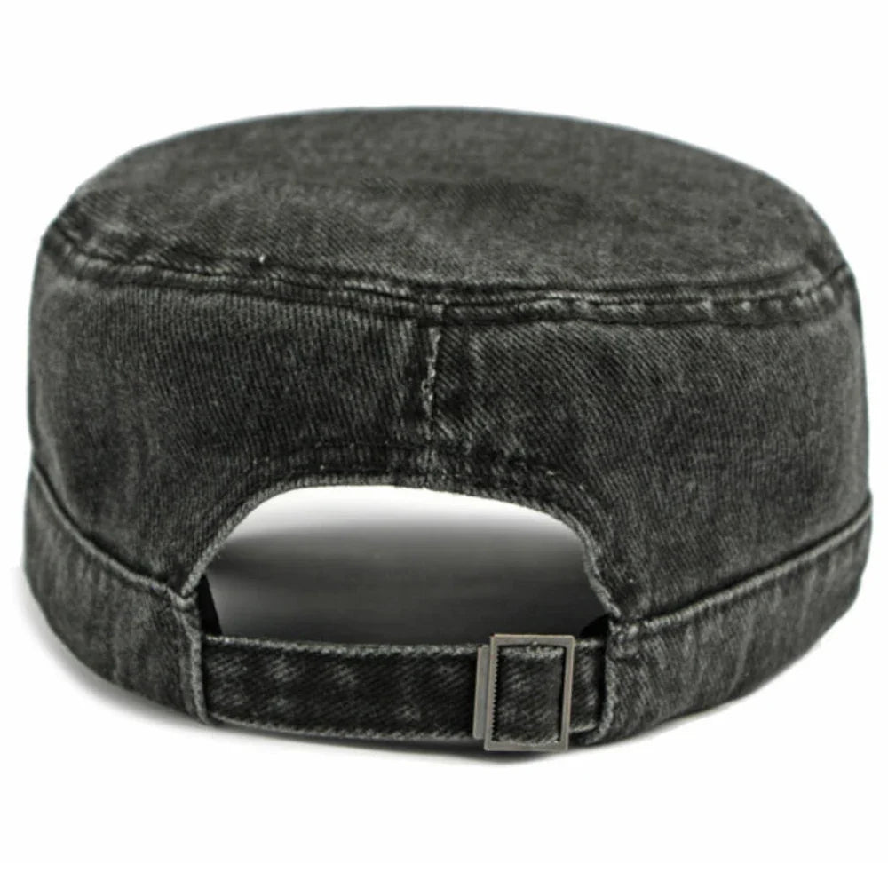 Salih - Cappellino in Denim Con Cinturino Con Fibbia