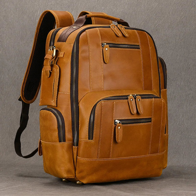SummitCarry - Zaino Da Viaggio In Pelle Di Vacchetta Vintage