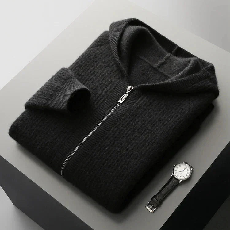 Yonel - Felpa Con Cappuccio in Cashmere di Lusso