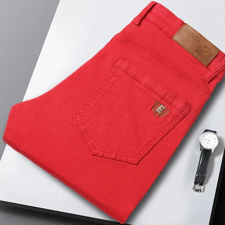 Chathura - Pantaloni in Denim Elasticizzato