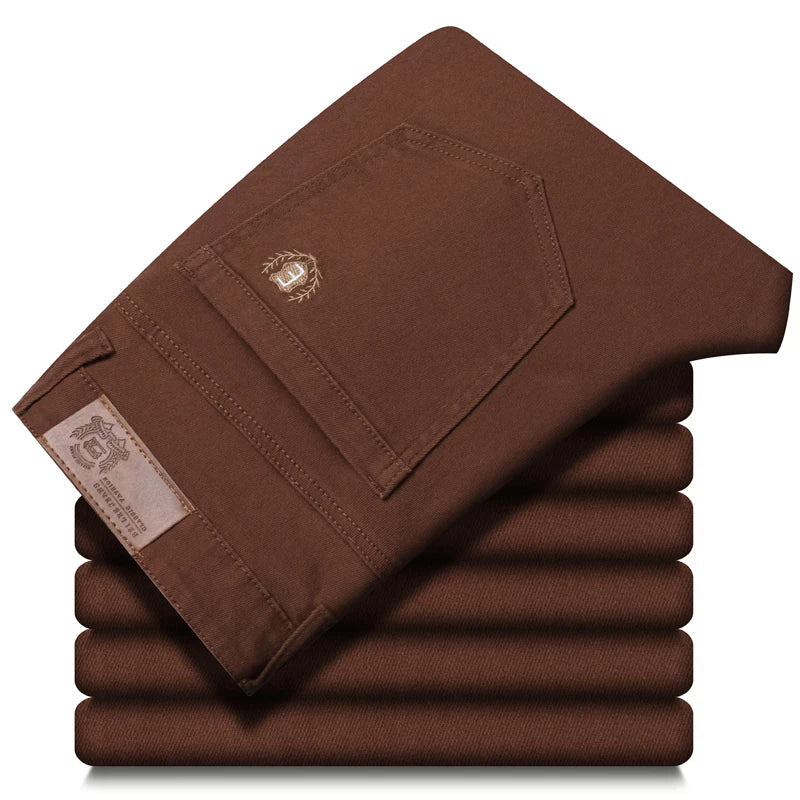 Chathura - Pantaloni in Denim Elasticizzato