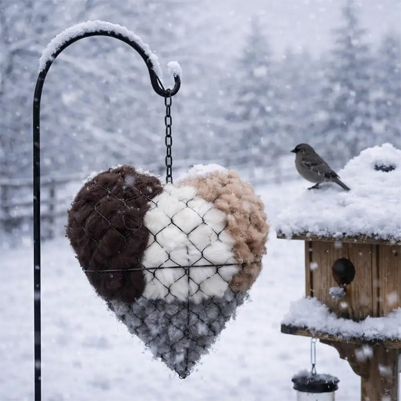 NestHeart - Cuore Morbido per Uccelli da Giardino