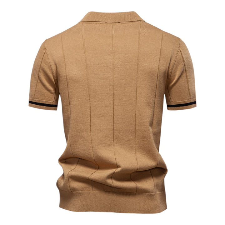 Johncena - Polo Casuale Sportiva Con Zip
