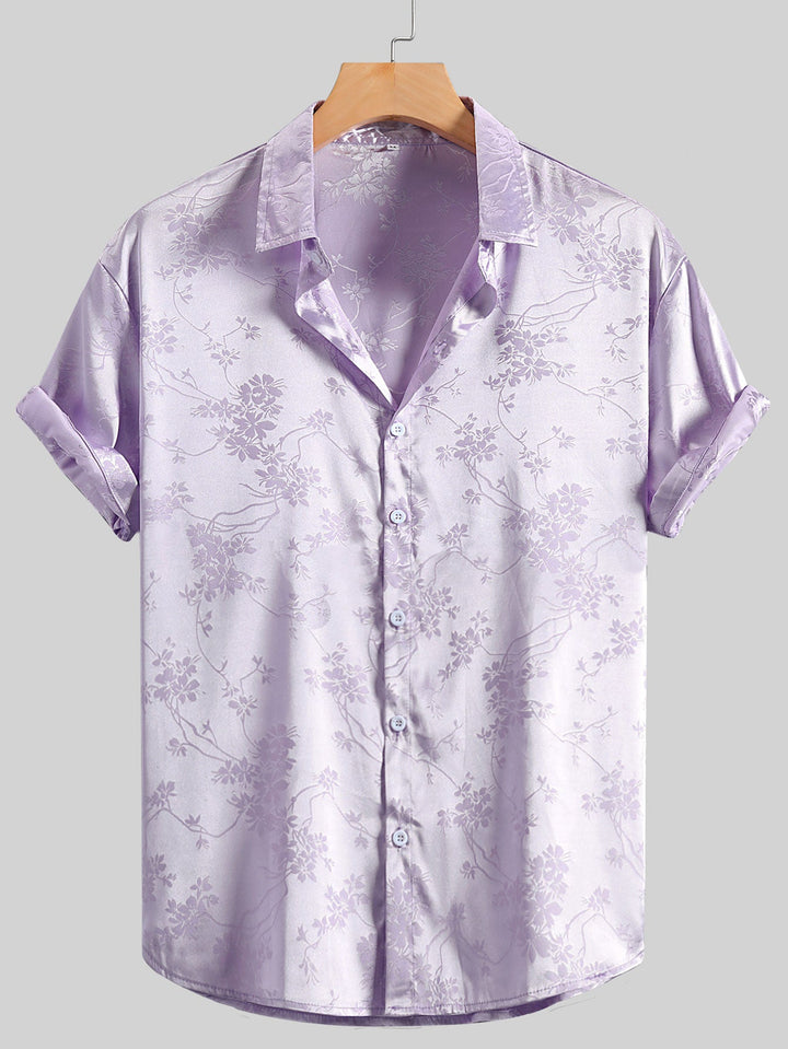 Bogdan - Elegante Manica Corta Stampato Camicia