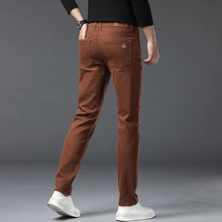 Chathura - Pantaloni in Denim Elasticizzato