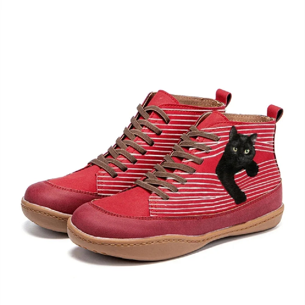 Zara - Stivale Elegante Con Disegno di Gatto