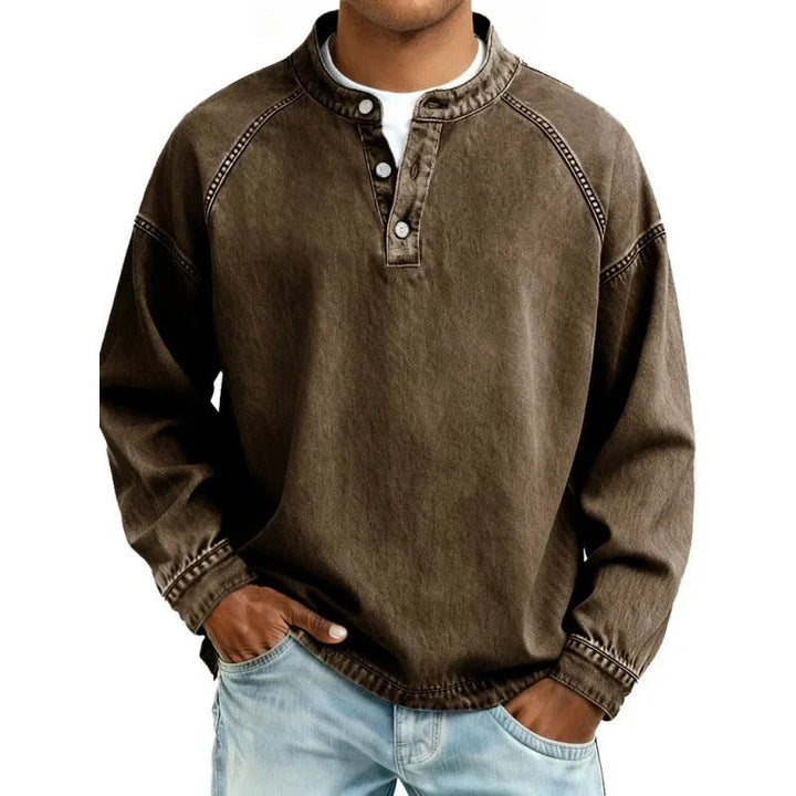 Stuart - Camicia Vintage Con Bottoni